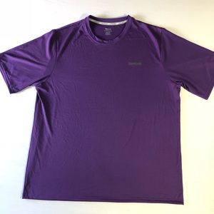 Reebok Mens Performance T Shirt XL Purple